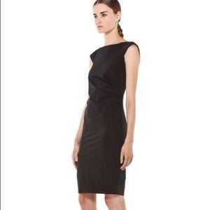 Diane von Furstenberg Black Gabi Poplin Dress